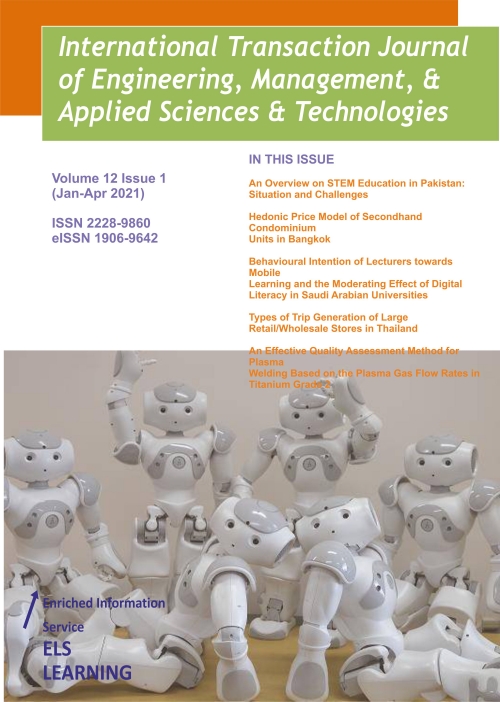 International Transaction Journal of Engineering,  Management, & Applied Sciences & Technologies
